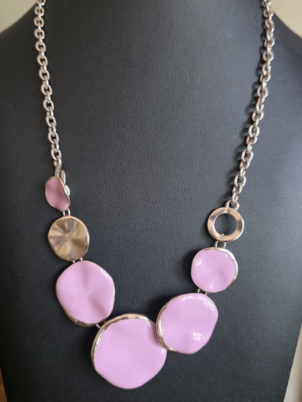 Chicos, Pink Necklace. Modern, Chic, Sleek